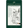 מארז 12 עפרונות שרטוט פאבר קסטל FABER CASTELL 9000 5H-5B