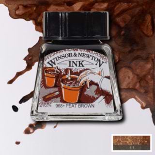 דיו WINSOR & NEWTON PEAT BROWN