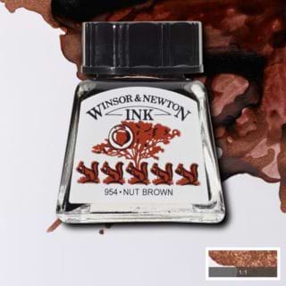 דיו WINSOR & NEWTON NUT BROWN