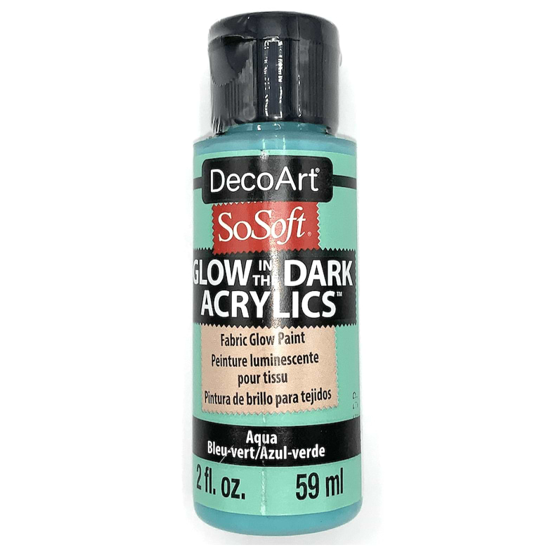 SO SOFT GLOW IN THE DARK AQUA DSS114 לטקסטיל