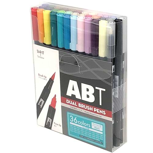 מארז 36 טושי מכחול ABT DUAL BRUSH 