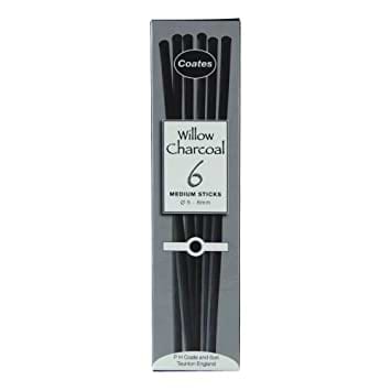 מארז 6יח פחם טבעי 5-6ממ COATES WILLOW