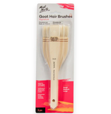 סט 3 מברשות משער עז GOAT HAIR BRUSHES MONT MART