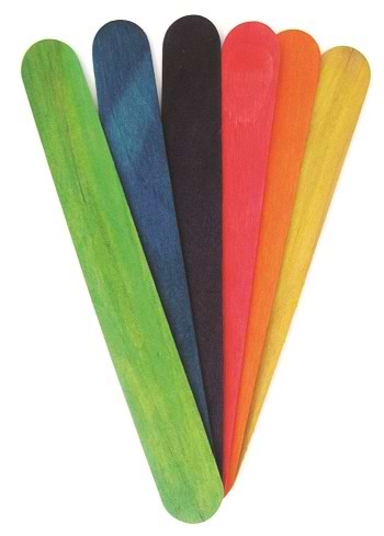 מקלות ארטיק צבעוני 200 גר