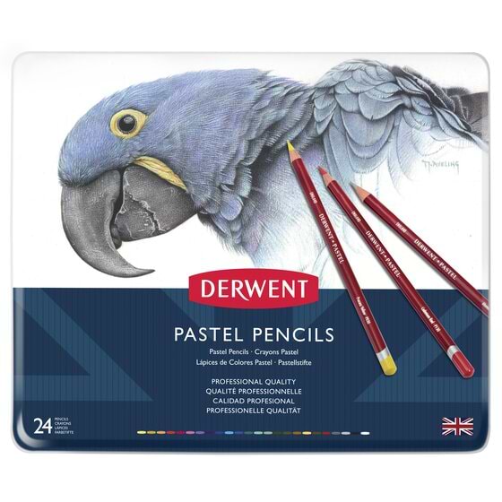 סט 24 עפרונות DERWENT פסטל