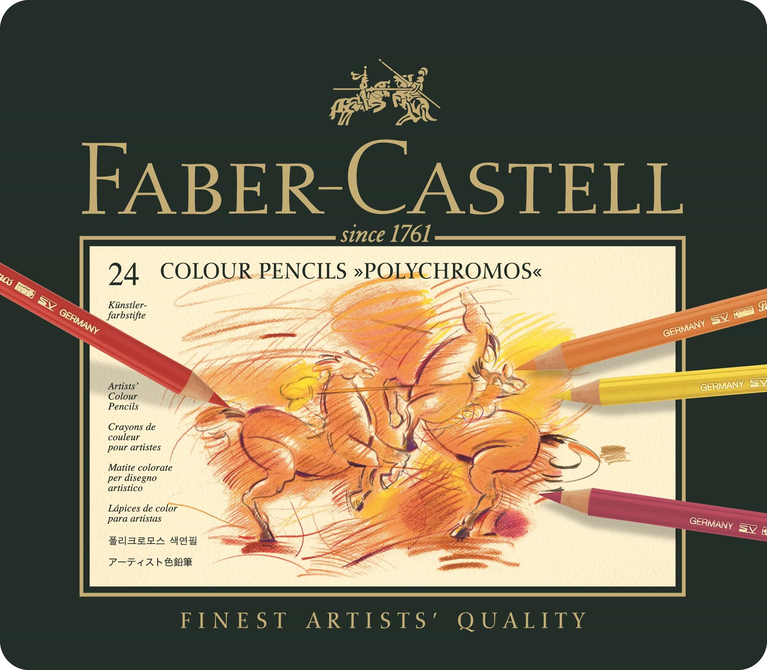 סט 24 עפרונות פוליכרומס פאבר קסטל POLYCHROMOS FABER-CASTELL