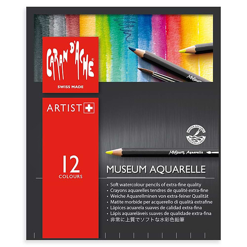 סט עפרונות קרנדש 12 MUSEUM AQUARELLE