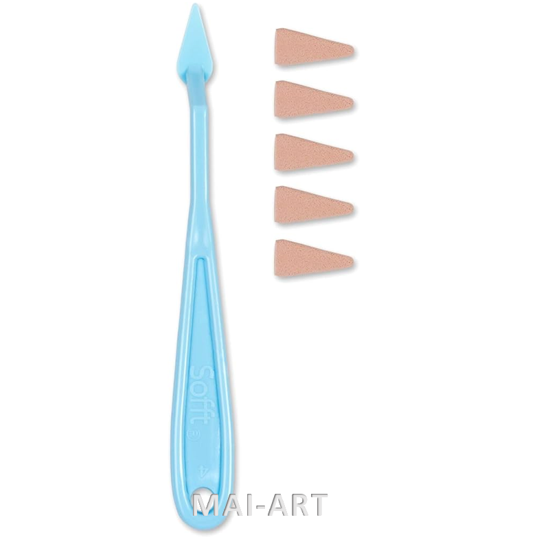 סכין לפסטל+ ספוגיות החלפה מחודד דגם4 65004 KNIFE