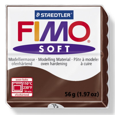 פימו סופט חום כהה 75 CHOCOLATE