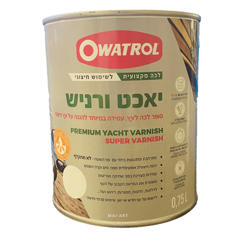 סופר לכה לעץ יאכט ורניש SUPER VARNISH 0.75
