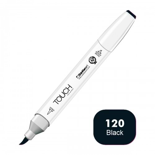 מרקר TOUCH BRUSH 120 BLACK