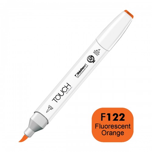 מרקר TOUCH BRUSH F122 FLUORESCENT ORANGE