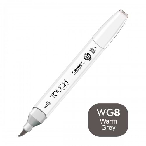 מרקר TOUCH BRUSH WG8 WARM GREY 8