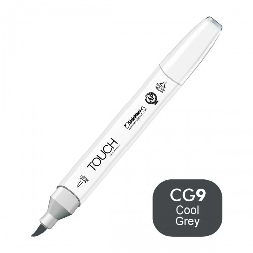 מרקר TOUCH BRUSH CG9 COOL GREY 9