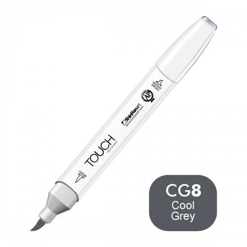 מרקר TOUCH BRUSH CG8 COOL GREY 8