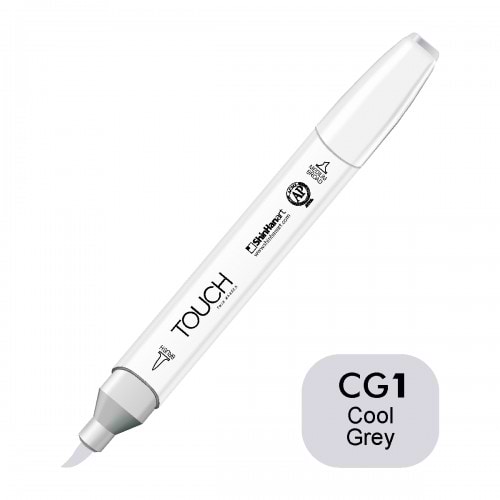 מרקר TOUCH BRUSH CG1 COOL GREY 1