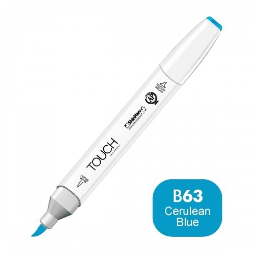 מרקר TOUCH BRUSH B63 CERULEAN BLUE
