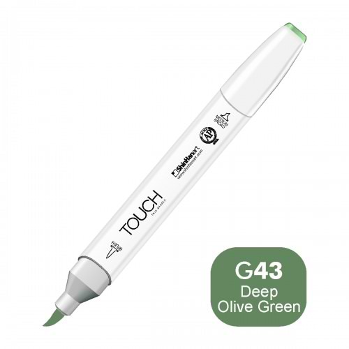 מרקר TOUCH BRUSH G43 DEEP OLIVE GREEN