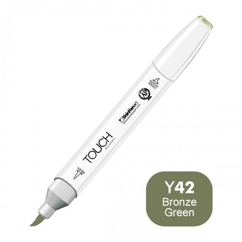 מרקר TOUCH BRUSH Y42 BRONZE GREEN