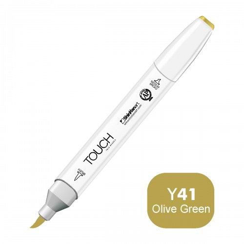 מרקר TOUCH BRUSH Y41 OLIVE GREEN