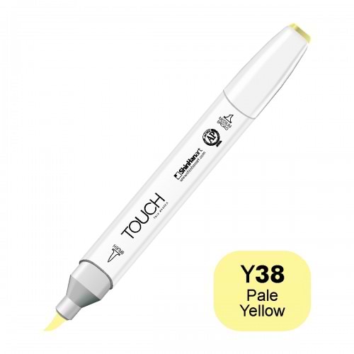 מרקר TOUCH BRUSH Y38 PALE YELLOW