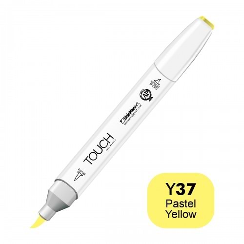 מרקר TOUCH BRUSH Y37 PASTEL YELLOW