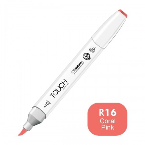 מרקר TOUCH BRUSH R16 CORAL PINK