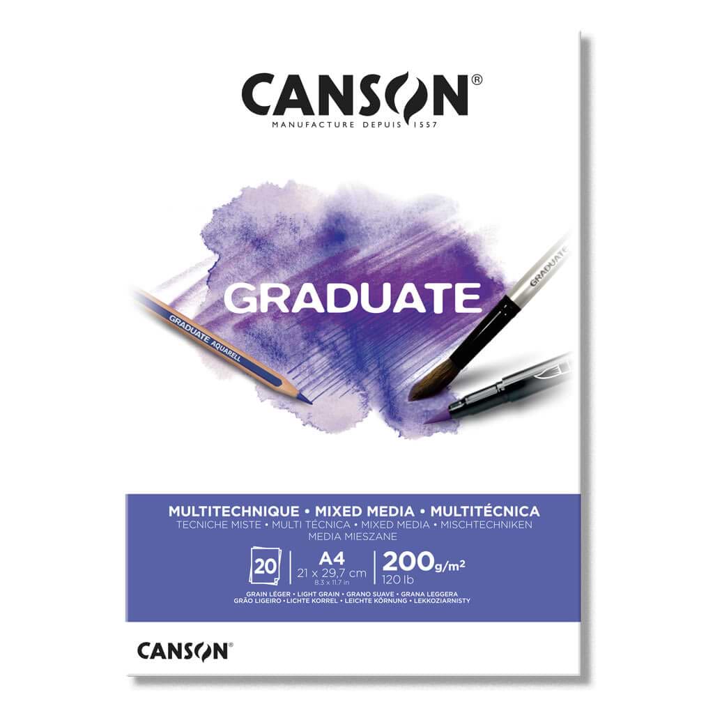 Canson® Graduate Mixed Media White A4