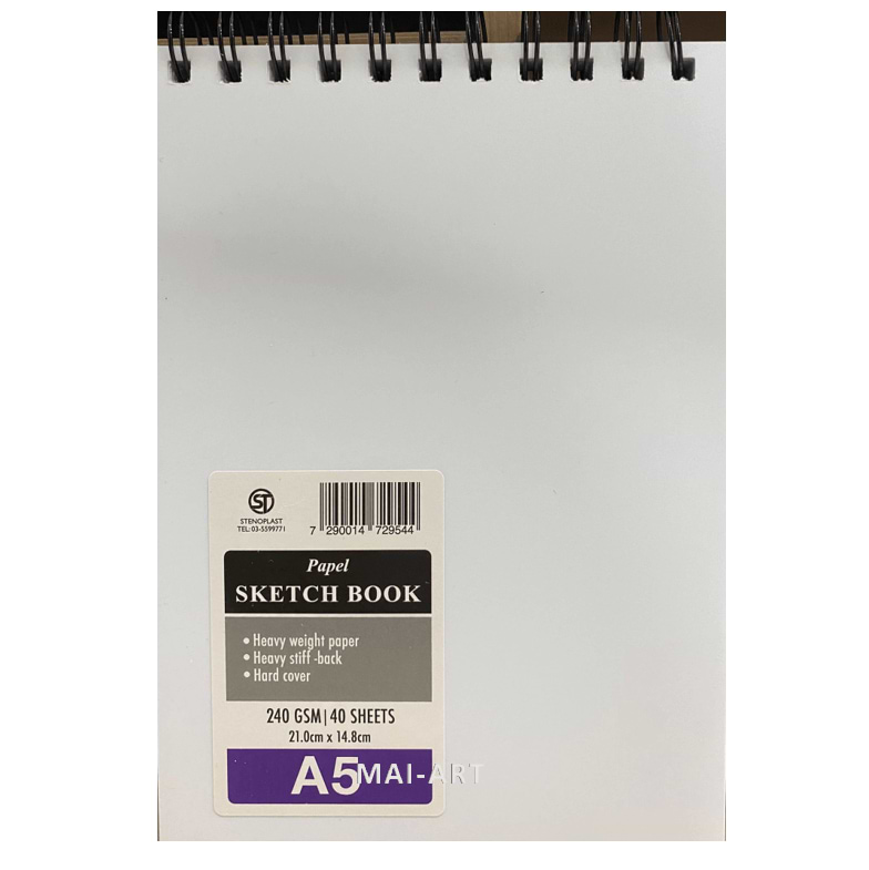 בלוק  SKETCH BOOK A5 PAPEL ספירלה עליונה