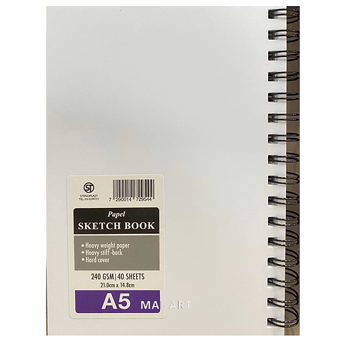 בלוק  SKETCH BOOK A5 PAPEL ספירלה צידית