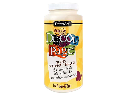 דבק דקופז מבריק DECOU PAGE מבית DECOART 236ML