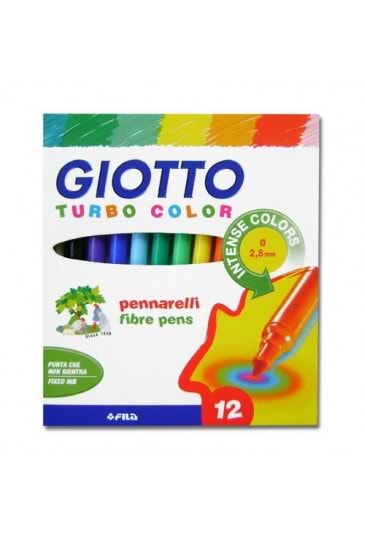 סט טושים GIOTTO TURBO COLOR 12
