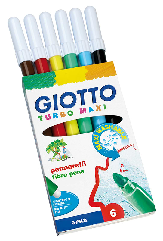 סט טושים GIOTTO TURBO MAXI 6