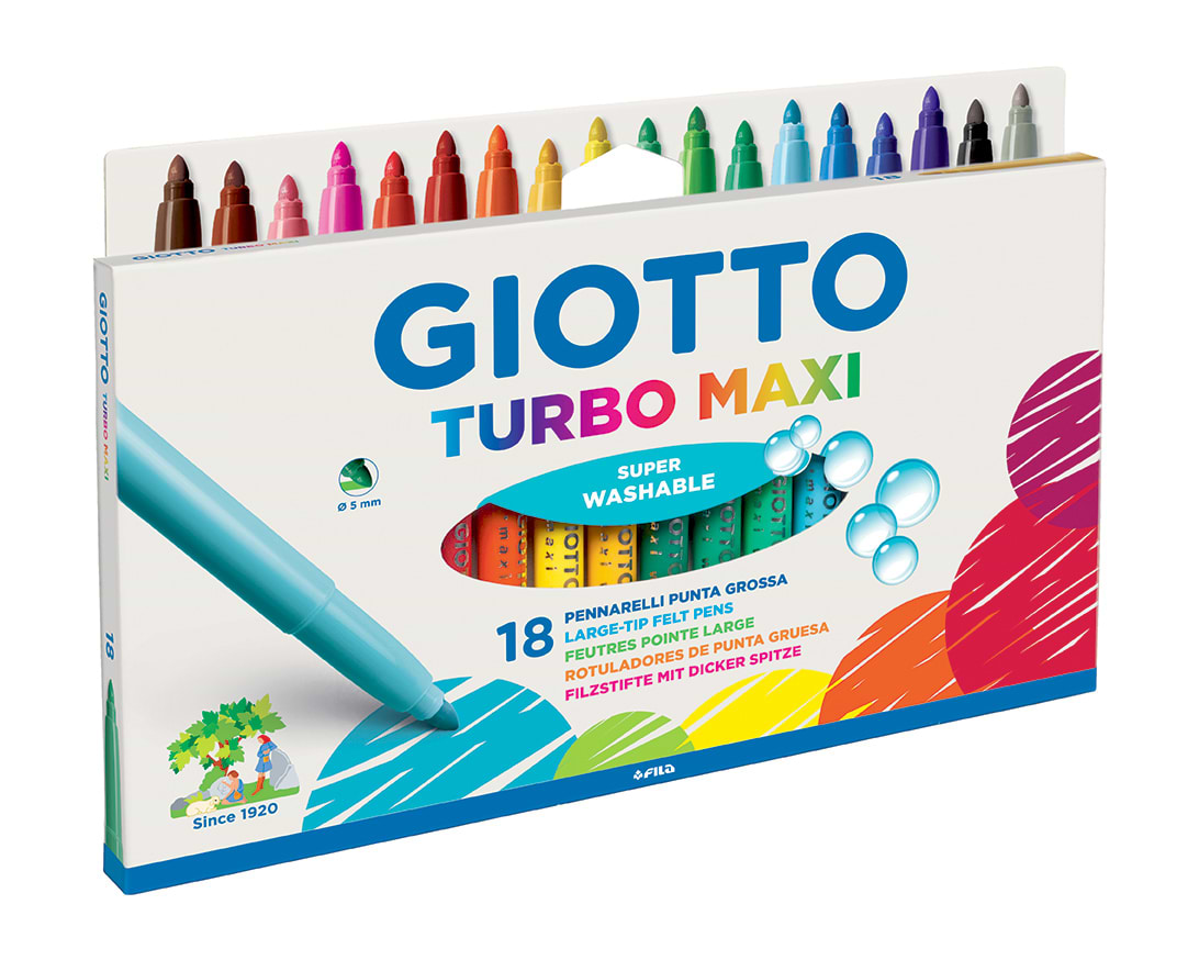 סט טושים GIOTTO TURBO MAXI 18