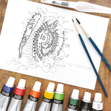 ערכת ציור עין של WATERCOLOR EYES- DALER ROWNEY 