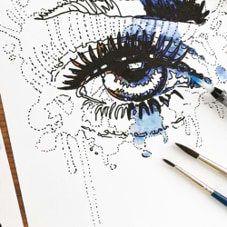 ערכת ציור עין של WATERCOLOR EYES- DALER ROWNEY 