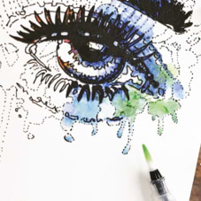ערכת ציור עין של WATERCOLOR EYES- DALER ROWNEY 