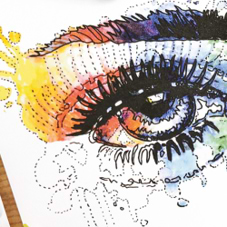 ערכת ציור עין של WATERCOLOR EYES- DALER ROWNEY 