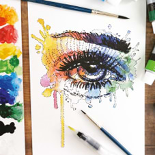 ערכת ציור עין של WATERCOLOR EYES- DALER ROWNEY 