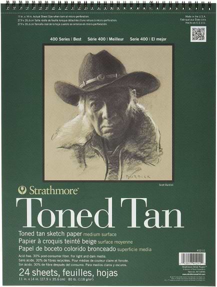 בלוק רישום ס.400 סטרטמור TONED TAN 27.9/35.6