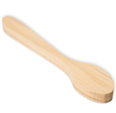 עץ לגילוף - כף מעוגלת עם ידית ארוכה BASSWOOD