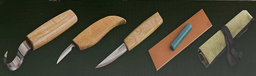 ערכת סכינים לגילוף בעץ BEAVERCRAFT S13