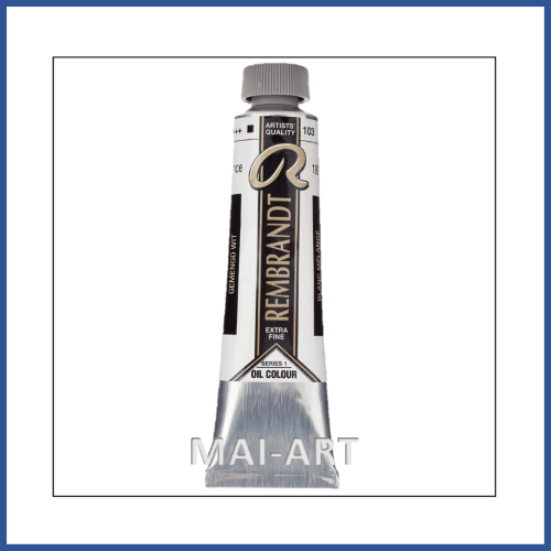 צבע שמן רמברנדט 40 מל Mixed white103 סדרה 1