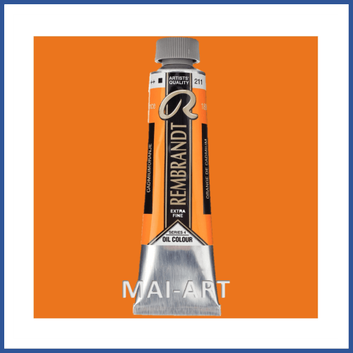 צבע שמן רמברנדט 40 מל Cadmium orange 211 סדרה 4
