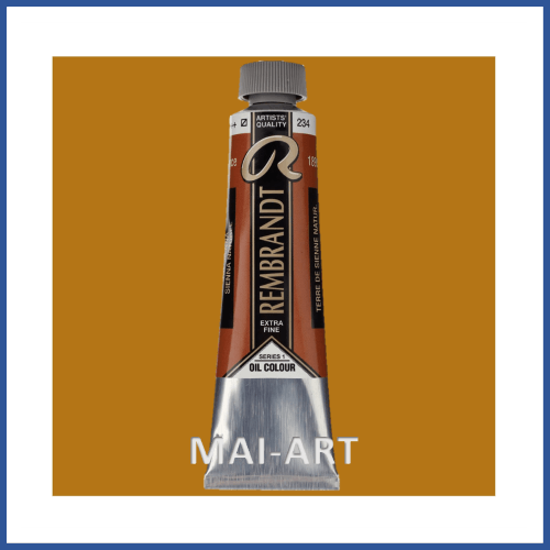 צבע שמן רמברנדט 40 מל Raw sienna 234 סדרה 1