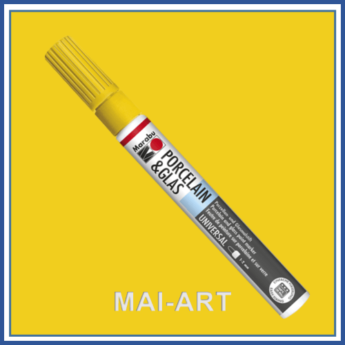 טוש פורצלן וזכוכית MARABU צהוב 220 1-2ממ M