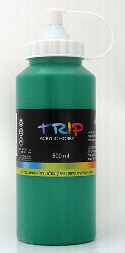צבע אקריליק טריפ 500מל ירוק 41770