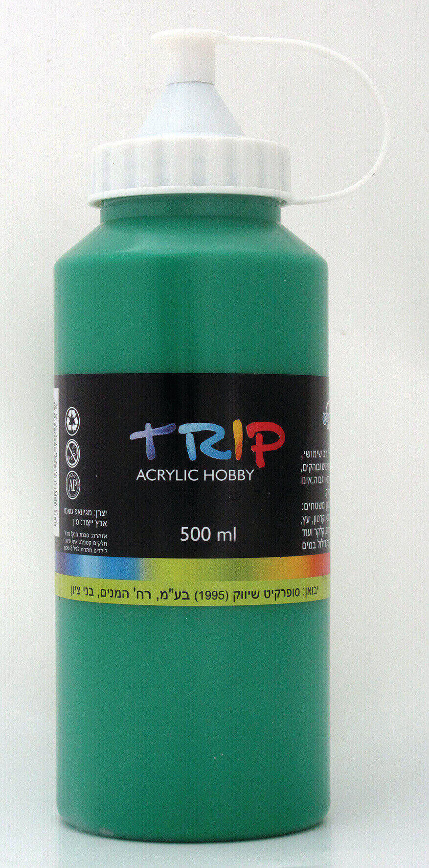 צבע אקריליק טריפ 500מל ירוק 41770