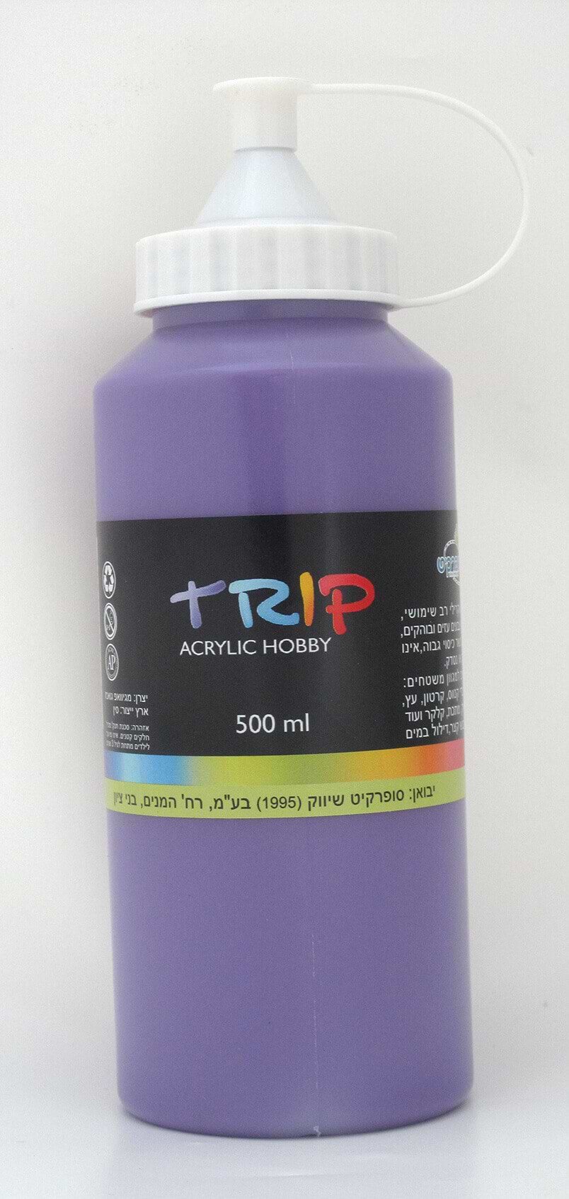 צבע אקריליק טריפ 500מל סגול 41766