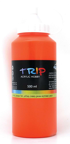 צבע אקריליק טריפ 500מל כתום 41764